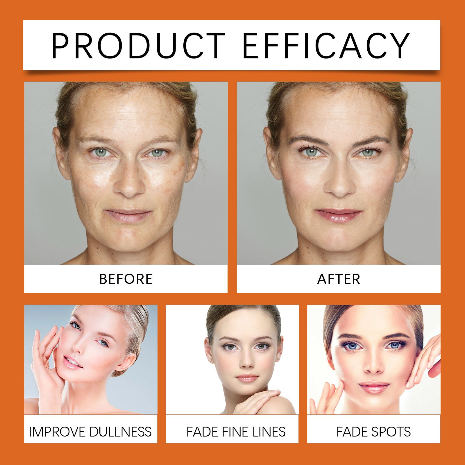 Vitamin C Serum For Face – Anti Aging Formula with Vitamin C, Hyaluronic Acid, Vitamin E – Brightening Serum – Improve Appearance of Dark Spots, Tone, Fine Lines & Wrinkles