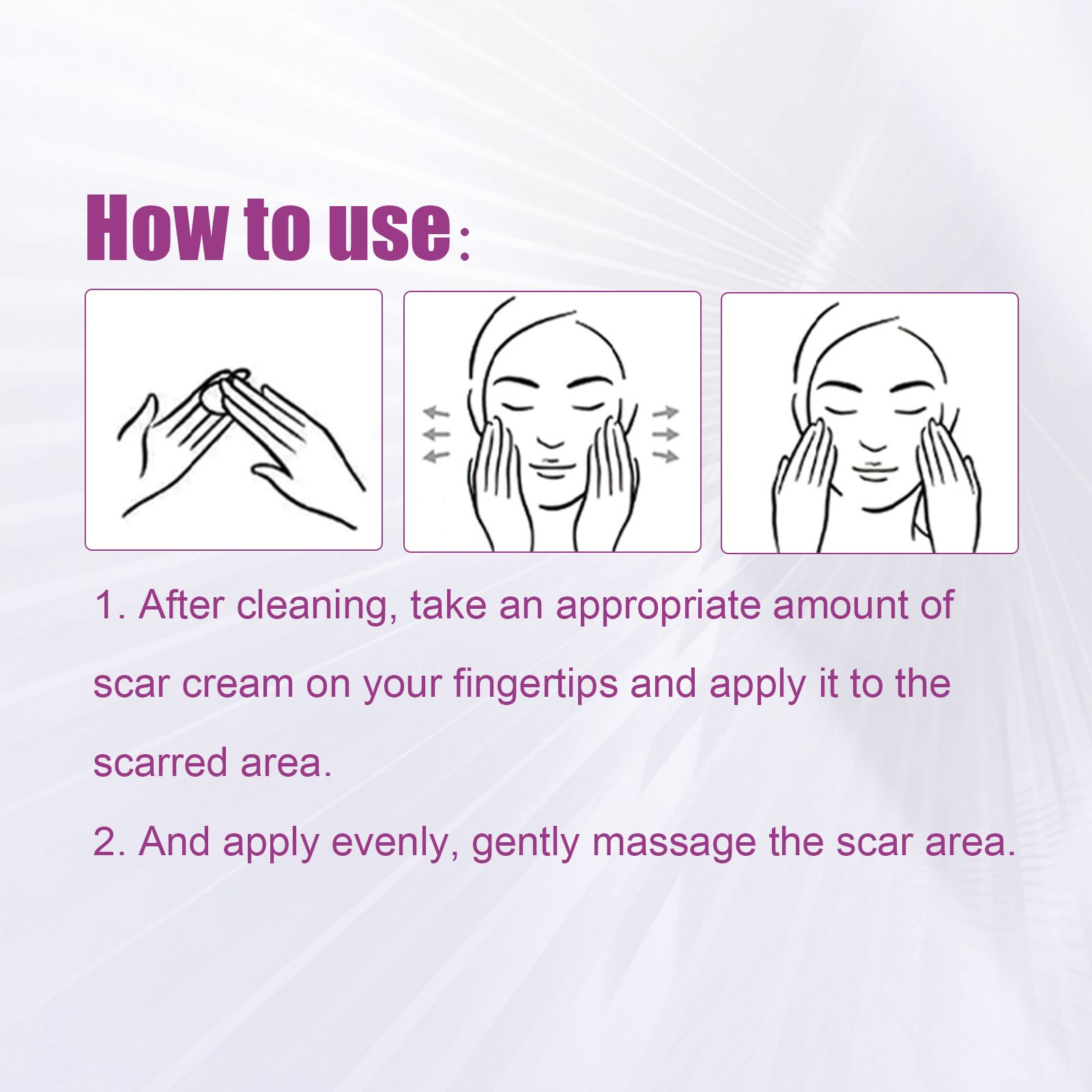 Scar Removal Cream for Men and Women, Ouhoe Scar Cream Smoothing Firming and Fading, Advanced Scar Gel for Face Body Leg, Fast Results, Gentle for All Skin Types