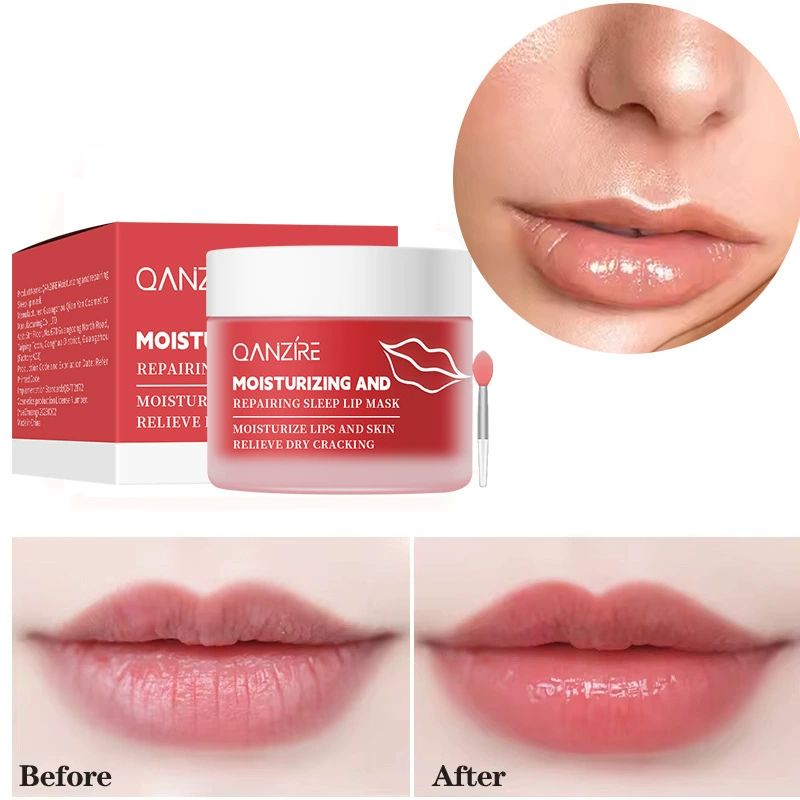 Moisturizer for Dry Lips - Overnight Treatments Balm, Day and Night Repair Gloss, Scrubs Exfoliator，for Hydrating Dry,Flaky Lips