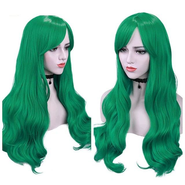 26" Long Straight 13x4 Lace Frontal Wigs for Black Women Free Part Lace Front Wigs with Baby Hair Natural Hairline Black Root Easy-360 Synthetic Hair Wig Heat Resistant Fiber (Jet Black)