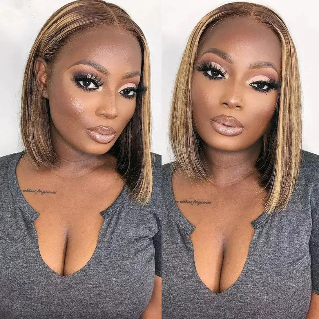 Wear and Go Glueless Bob Wig  Hair Pre Plucked Pre Cut 200% Density Black Bob  Hair Wig 14 Inch 9x6 HD Closure Lace Front Glueless Wigs  Hair Short Straight Bob Wigs for Women