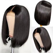 Bob Wig Hair, 14 Inch Short Straight Black Hair Wig, HD Lace Front Wig Pre Plucked Wigs for Black Women, Bob Wig Hair， Natural Black Color 12-20 Inch