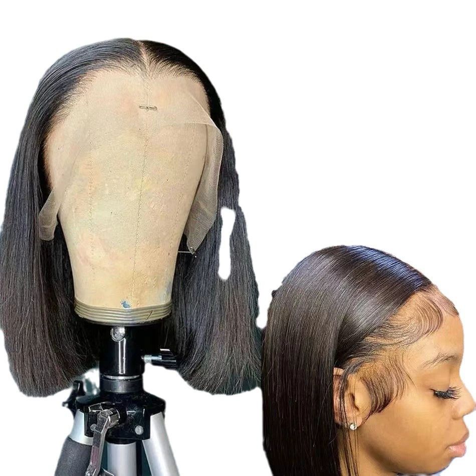9x6 HD Lace Glueless Wigs Hair Pre Made Bob Wig Women Glueless Wigs  Hair 200% Density Short Straight Bob Wigs for Black Women 14 inch