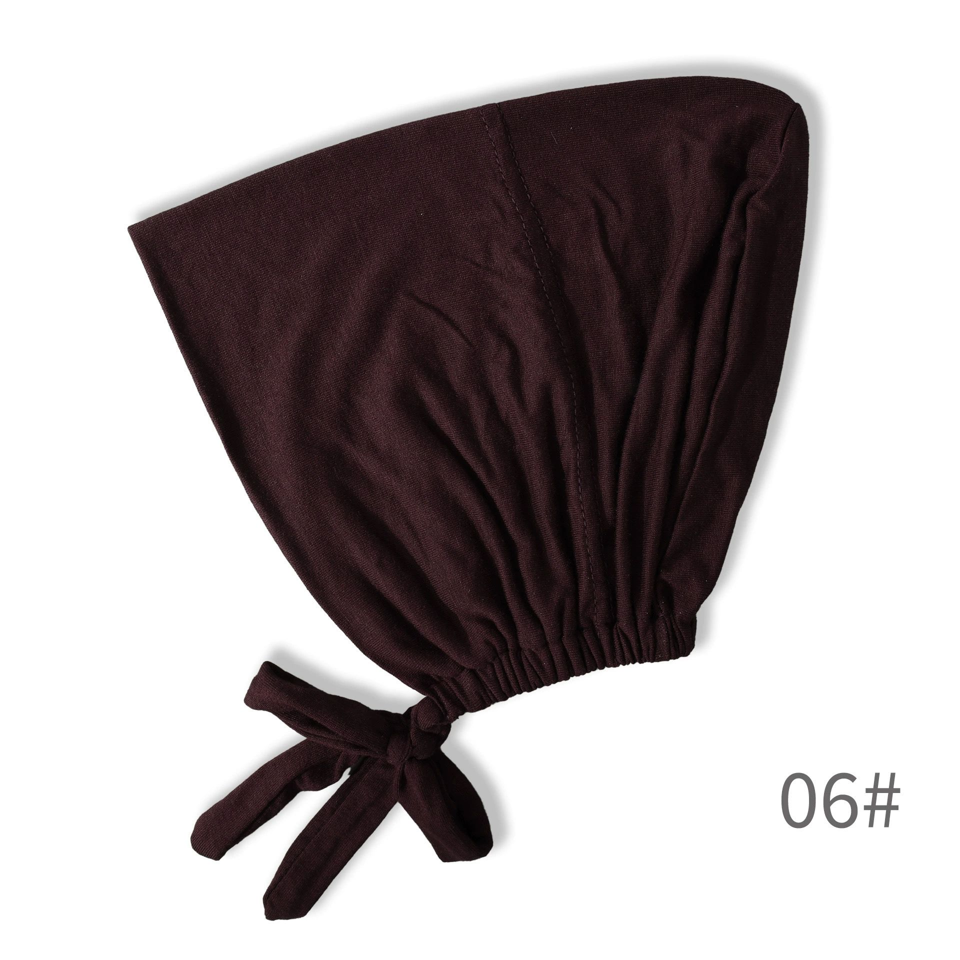 Women Hijab Undercap, Under Hijab Cap Inner Under Scarf Hat Turban with Tie Back Closure，Chemo Caps Lightweight for Summer with Head Scarf