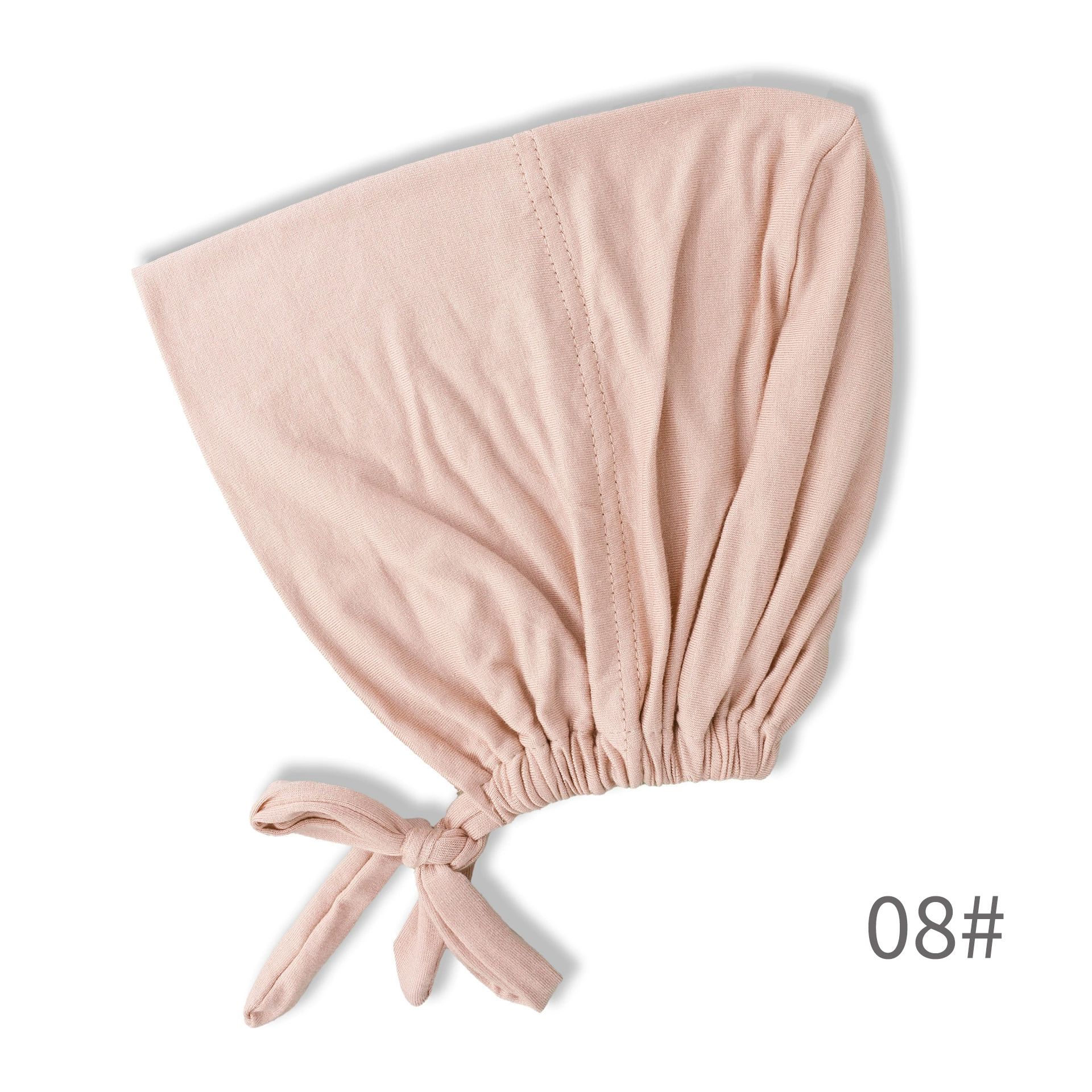 Women Hijab Undercap, Under Hijab Cap Inner Under Scarf Hat Turban with Tie Back Closure，Chemo Caps Lightweight for Summer with Head Scarf