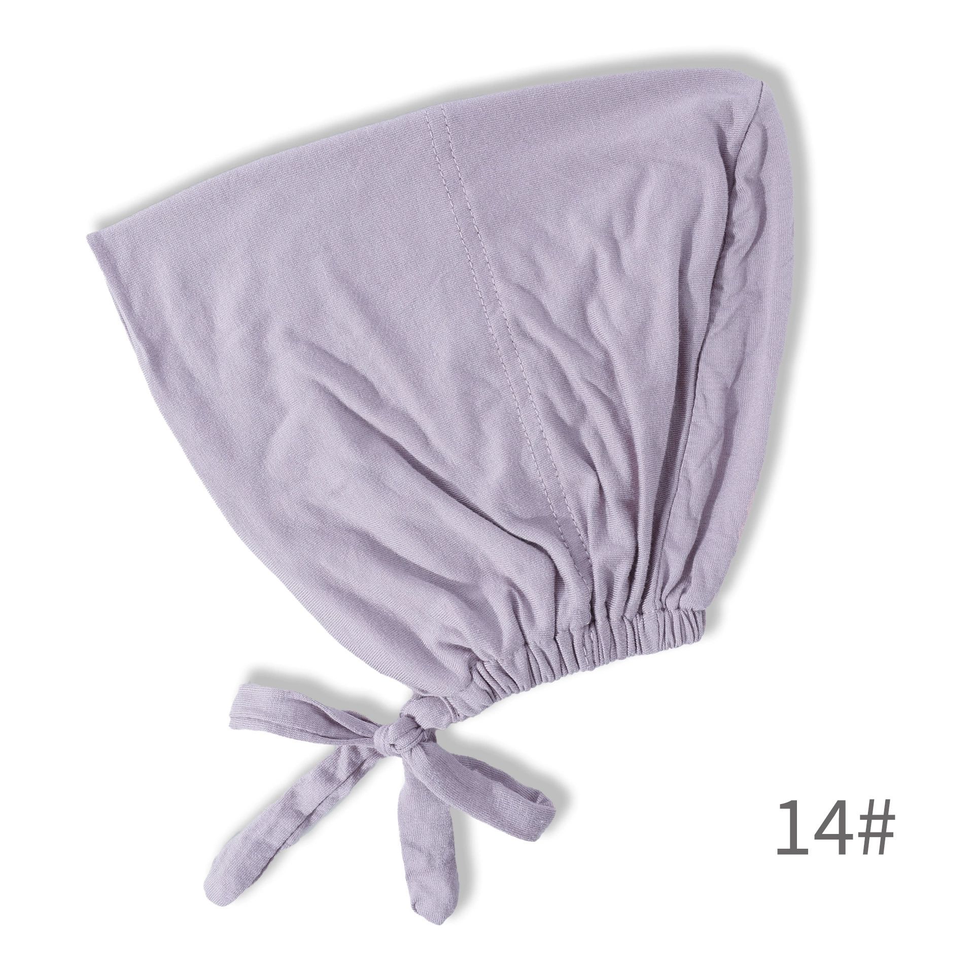 Women Hijab Undercap, Under Hijab Cap Inner Under Scarf Hat Turban with Tie Back Closure，Chemo Caps Lightweight for Summer with Head Scarf
