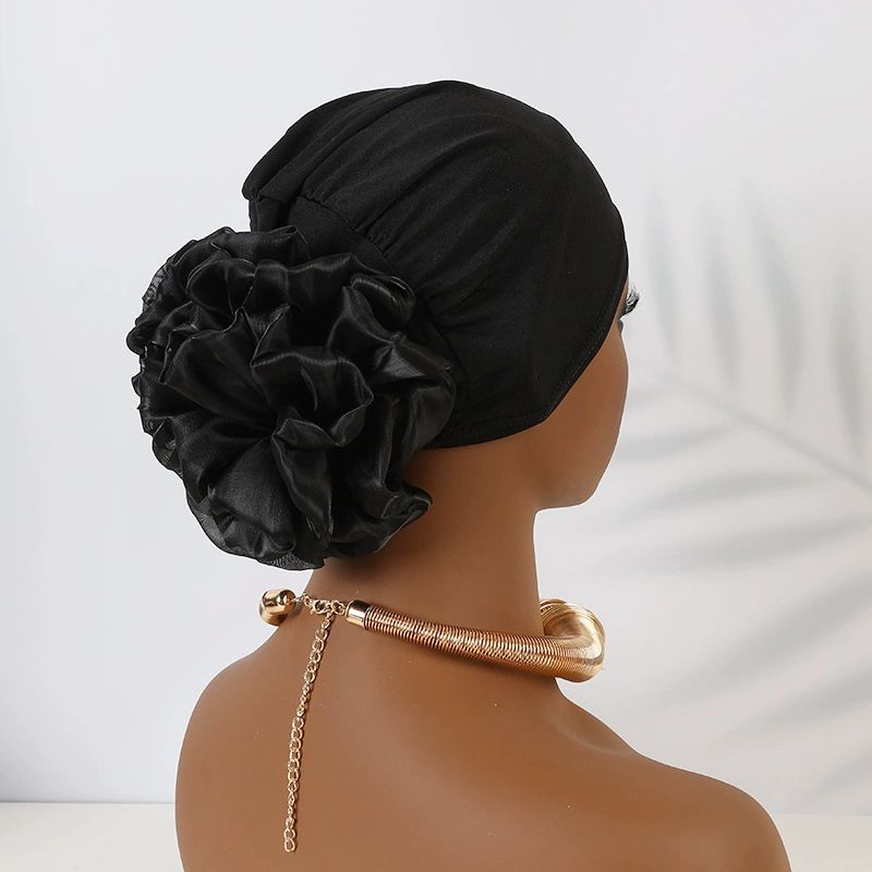 Women Flower Elastic Turban Beanie Head Scarf wrap Chemo Cap hat for Cancer Patient