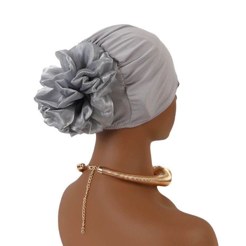 Women Flower Elastic Turban Beanie Head Scarf wrap Chemo Cap hat for Cancer Patient