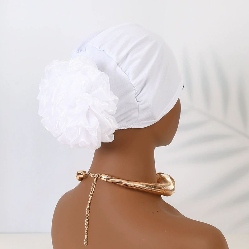 Women Flower Elastic Turban Beanie Head Scarf wrap Chemo Cap hat for Cancer Patient