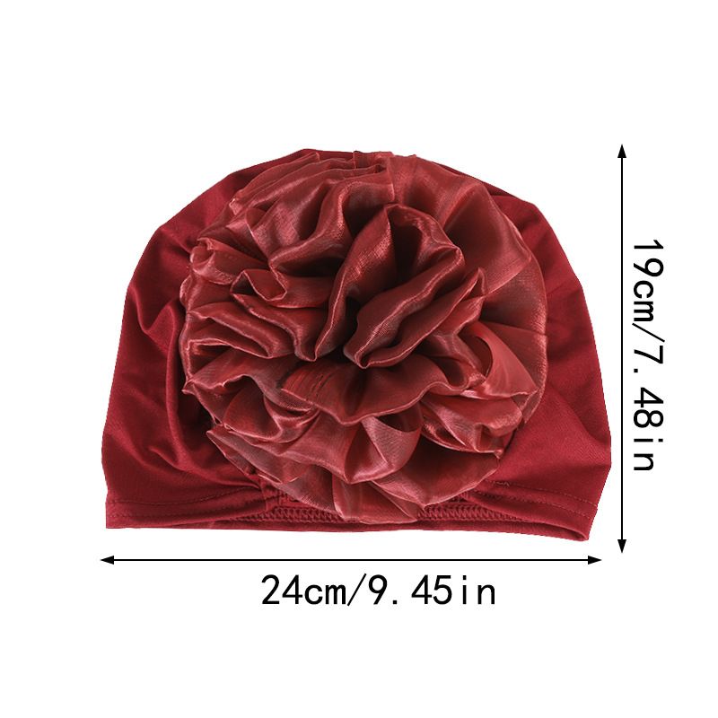 Women Flower Elastic Turban Beanie Head Scarf wrap Chemo Cap hat for Cancer Patient