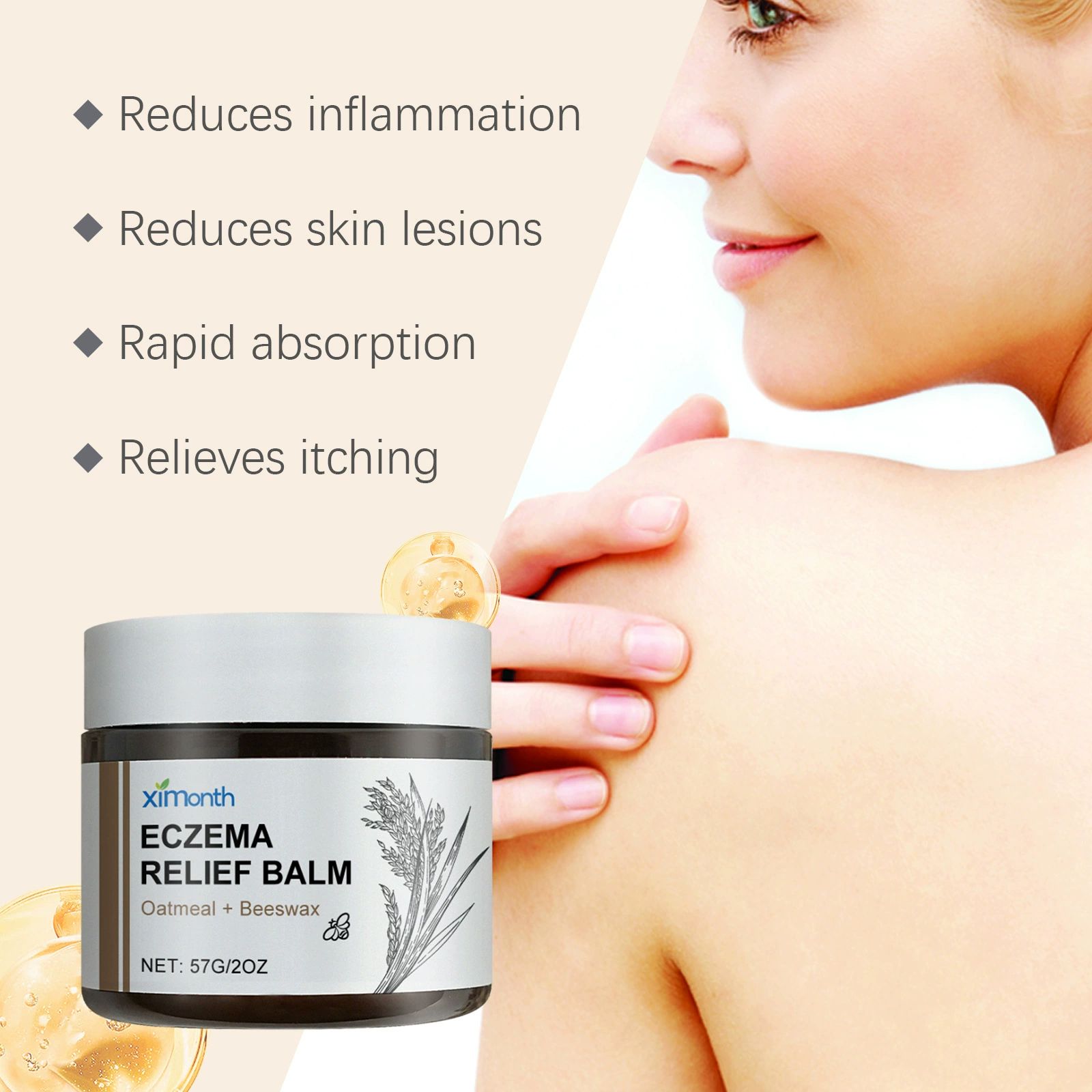 Moss Eczema Cream, Ocean Natural Soothing Cream, Skin Relief Cream Body Care Cream, Hydrating Eczema Cream for ALL Skin, Face Moisturizer for Sensitive Skin (1Pcs)