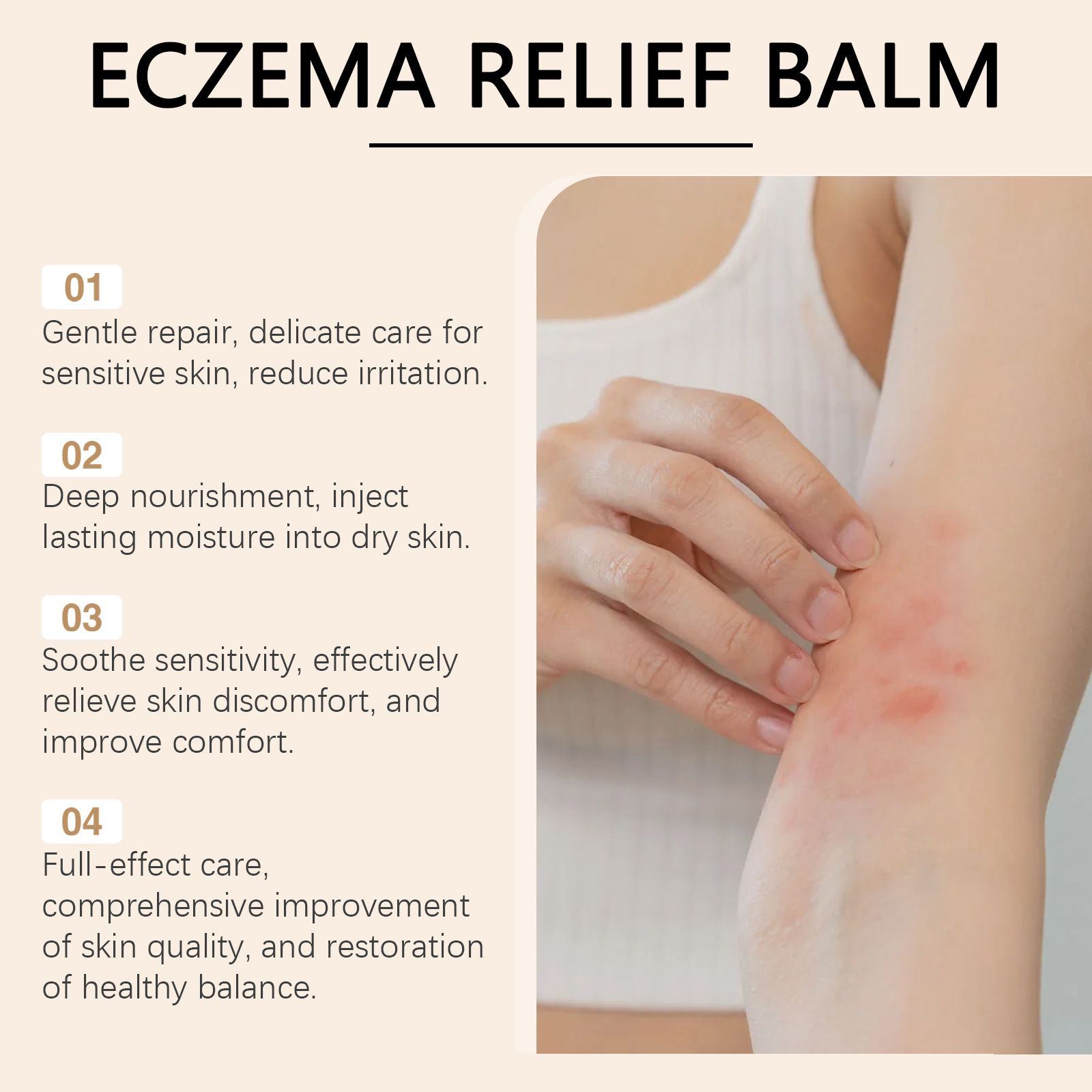 Moss Eczema Cream, Ocean Natural Soothing Cream, Skin Relief Cream Body Care Cream, Hydrating Eczema Cream for ALL Skin, Face Moisturizer for Sensitive Skin (1Pcs)