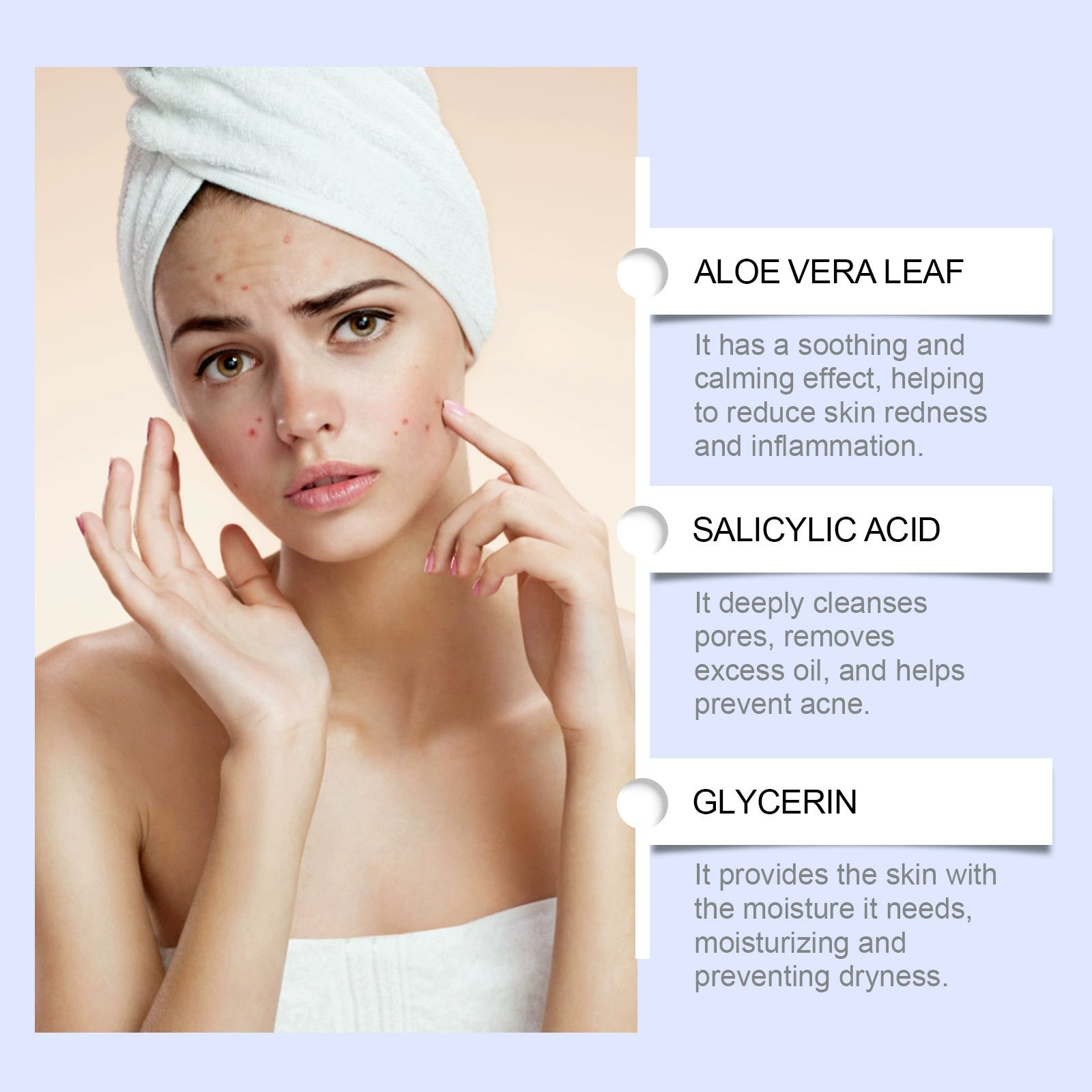 Herbal Acne Face Cream Pimple Scar Remover Cream Oil Control Shrink Pore Pockmark Smooth Acne Marks Facial Cream Skin Care Product - BIOAQUA-