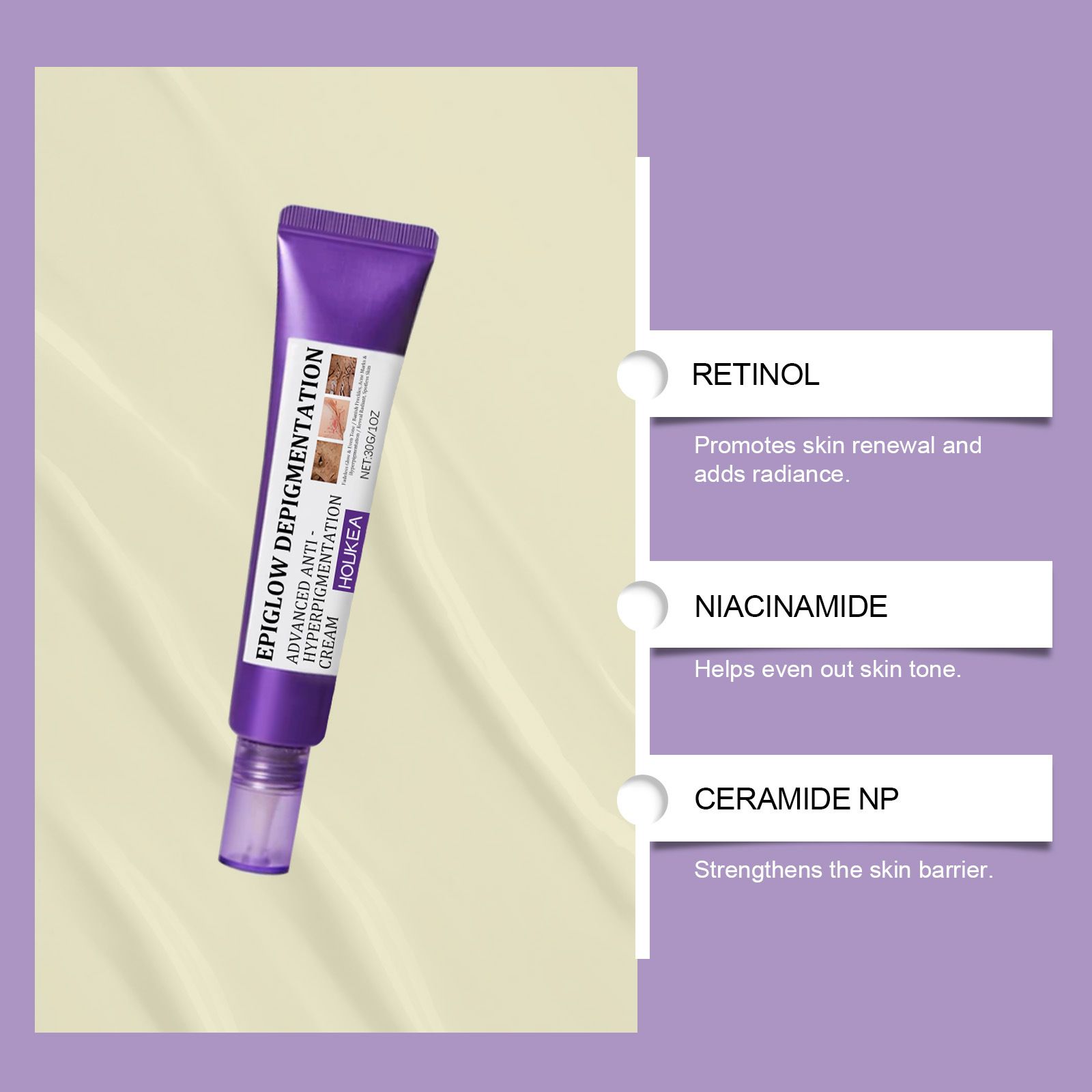 Advanced Resist-Hyperpigmentation Cream Cream For Hyperpigmentation Resist Aging Face Cream Dark Speckle Remover Dark Speckle Cream Dark Speckle Corrector 30g