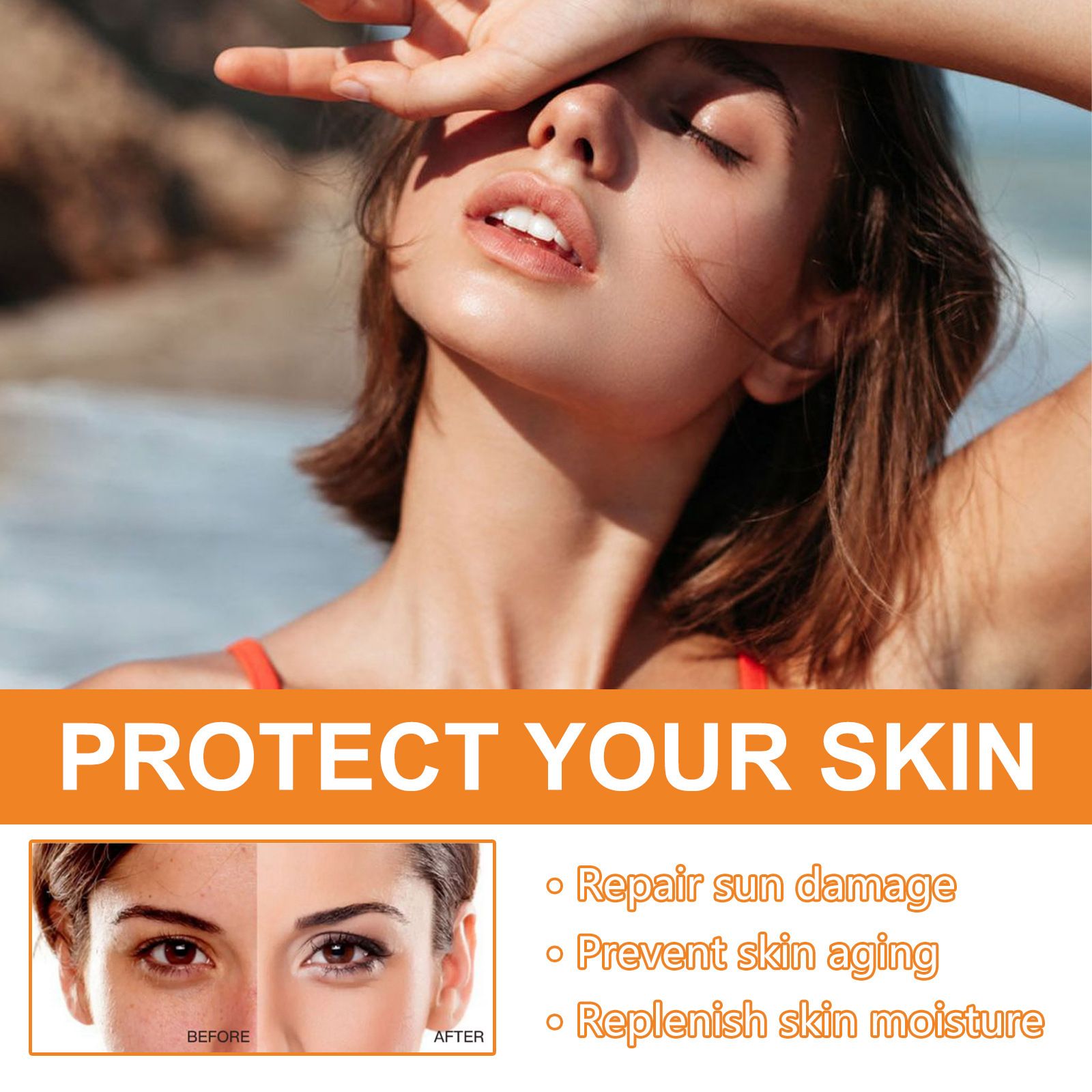 Spf 100 Face Sunscreen Moisturizer - Travel Size Sunblock - Oil Free Facial Sun Screen - Sun Screen Protector for Face & Body - Non-Greasy,No White Cast Waterproof Sunscreen Lotion -Dry Oily Skincare