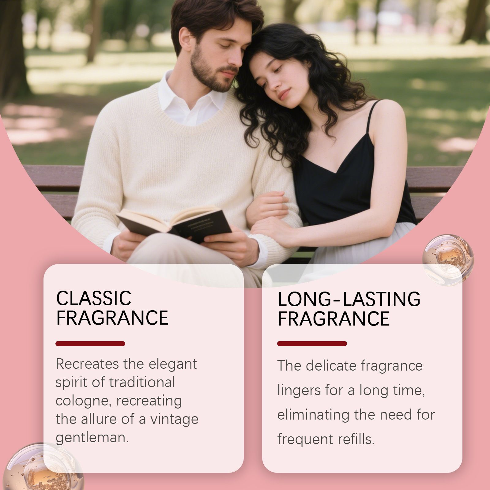 Pheromones Perfumes for Women and Men - Velvet Opium Long Lasting Eau De Parfum Cologne, Amber Vanilla Perfume 10ml Enhanced Scents Travel Size Perfume Spray