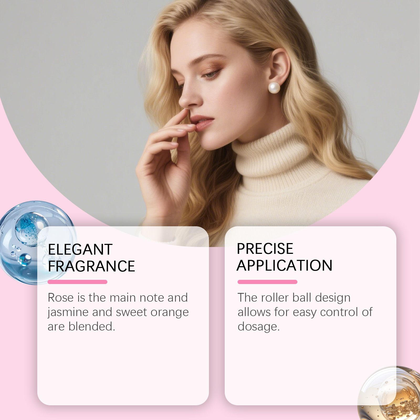 Women Pheromone Perfume - Long-lasting and Addictive Personal Roll-on Pheromone Perfume Oil Fragrance - Cologne for Women to Attract Men Long Lasting Roll on Oil 0.34 fl.oz (15ml)