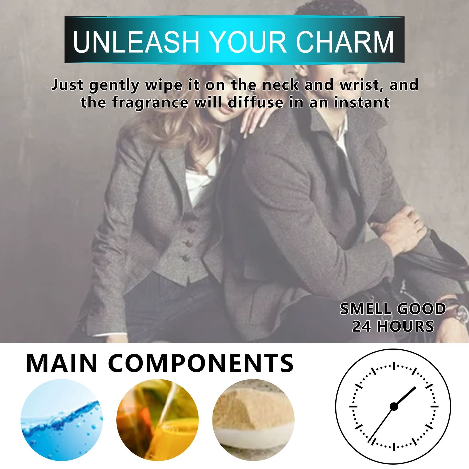 Women Pheromone Perfume - Long-lasting and Addictive Personal Roll-on Pheromone Perfume Oil Fragrance - Cologne for Women to Attract Men