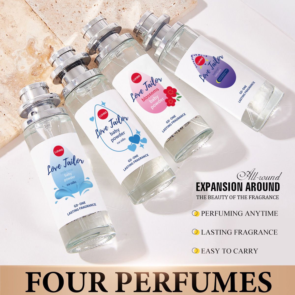 Baby Powder Perfume, Baby Soft Perfume - Gentle Floral Fragrance Spray - Long-Lasting Freshness, Hypoallergenic 1.23fl oz Pheromone