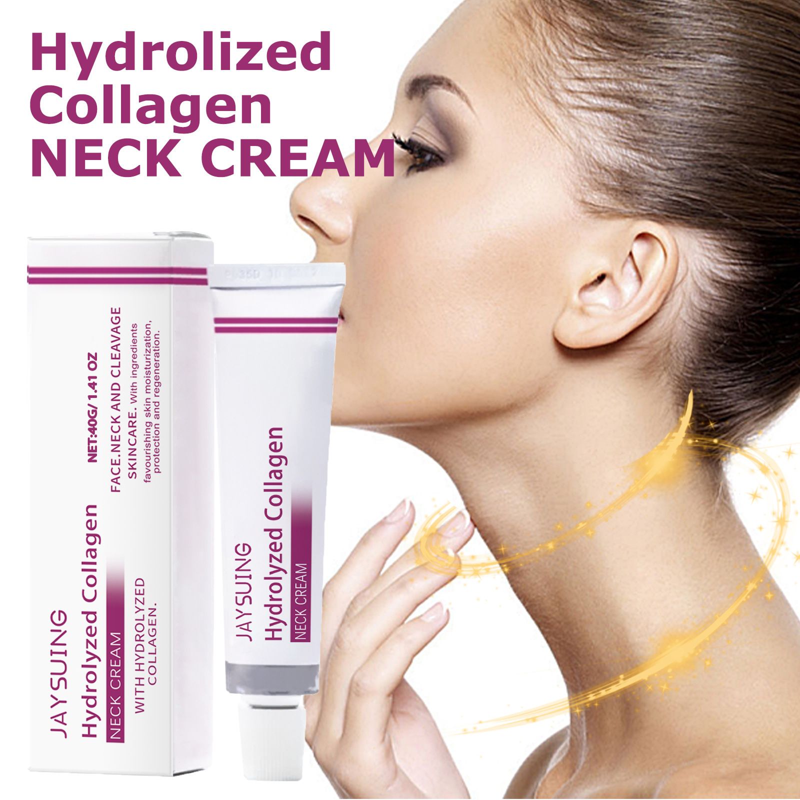 Spain Hydrolized Collagen Neck Cream,Hydrolized Collagen Neck Cream, Hydrolyzed Collagen Neck Cream,Neck Hydrolyzed Collagen Neck Cream,Face and Neck Tighten Firming Cream (1pcs)