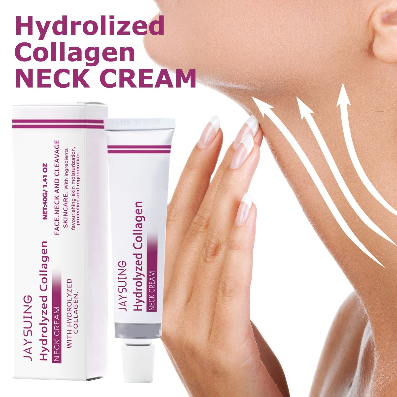 Spain Hydrolized Collagen Neck Cream,Hydrolized Collagen Neck Cream, Hydrolyzed Collagen Neck Cream,Neck Hydrolyzed Collagen Neck Cream,Face and Neck Tighten Firming Cream (1pcs)