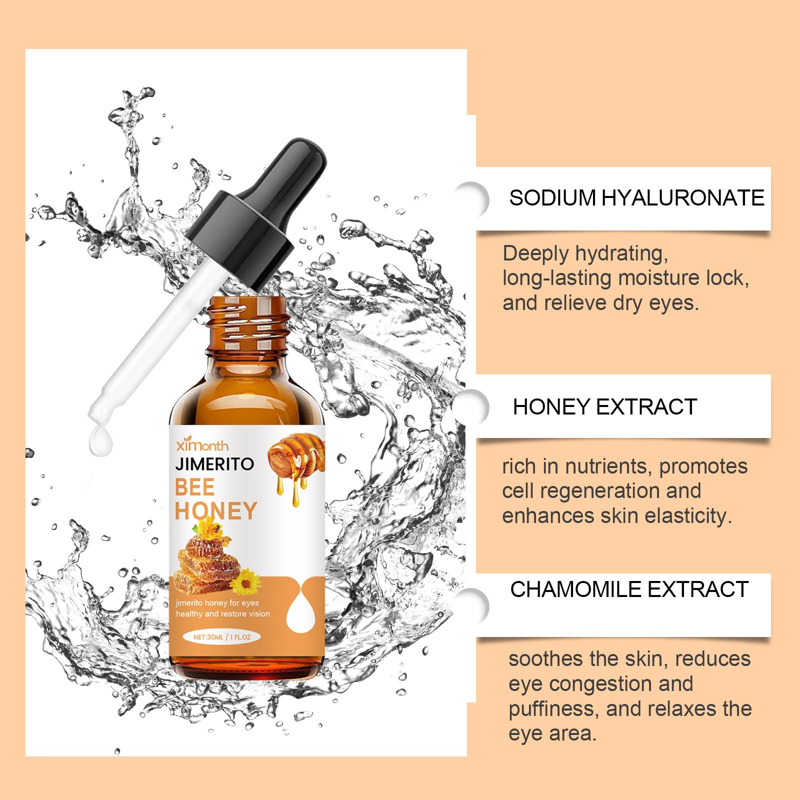 Turmeric Serum for Dark Spots，1 PC Face Serum Turmeric Dark Spot Corrector Serum for Face, Moisturizing Massage Essence Reduces Hyper pigmentation Age&Sun Spot, Facial Serum for Women & Men 1Fl Oz