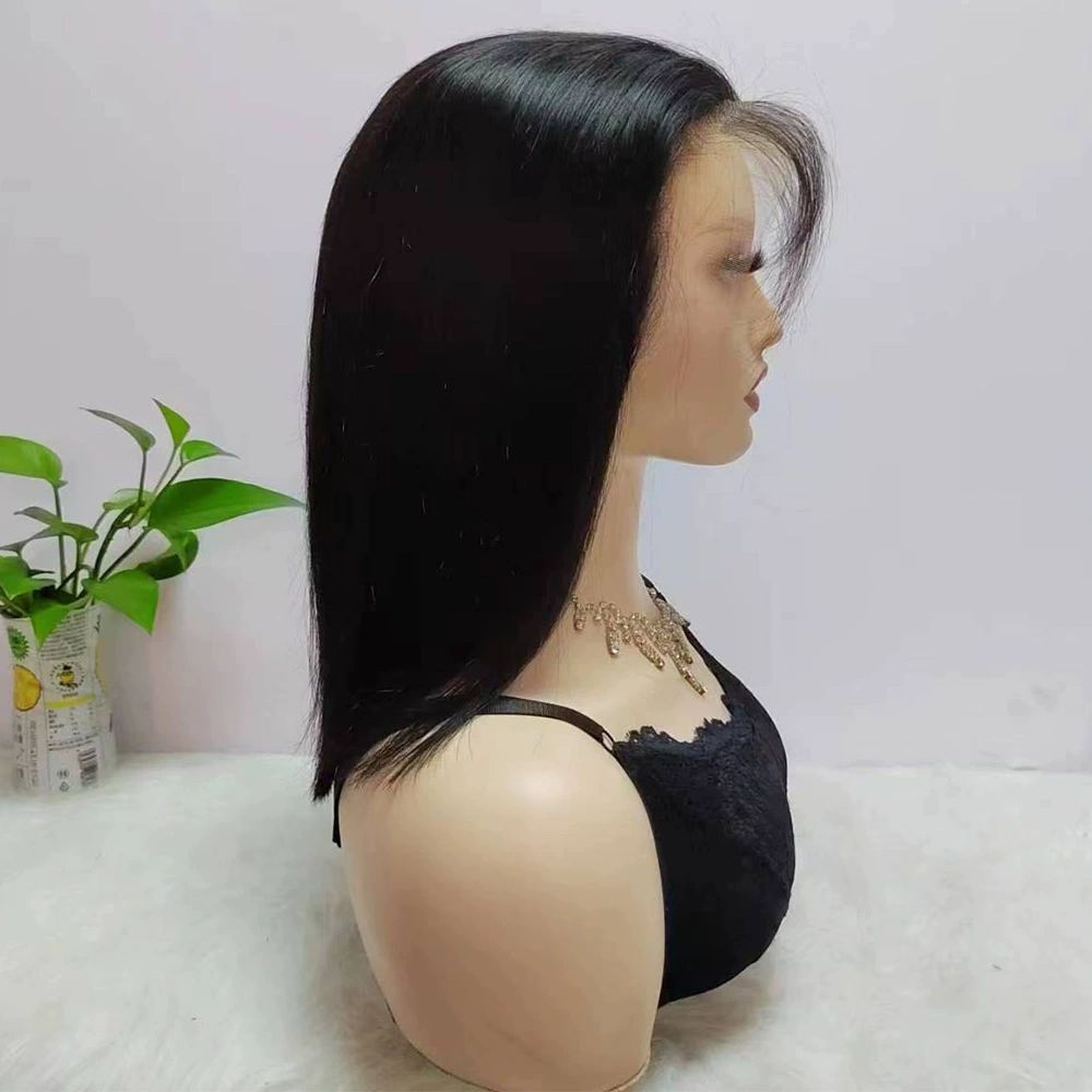Real HD Full Frontal Lace Wig Women Pre Made, 250% Density Straight Extremely-thin HD Full Frontal Lace Wig Clean Self Growing Hairline Invisible Knots