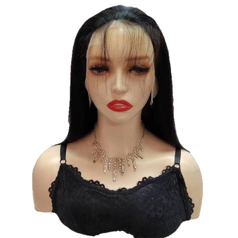 Real HD Full Frontal Lace Wig Women Pre Made, 250% Density Straight Extremely-thin HD Full Frontal Lace Wig Clean Self Growing Hairline Invisible Knots