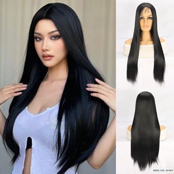 Full 13x6 Lace Frontal Wigs 200% Density Straight 13x6 HD Transparent Lace Frontal Wig Women Pre Made 15A  Wigs for Women 28 Inch
