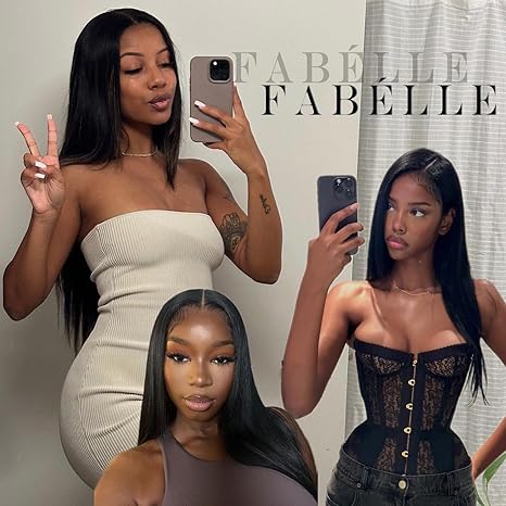 Full 13x6 Lace Frontal Wigs 200% Density Straight 13x6 HD Transparent Lace Frontal Wig Women Pre Made 15A  Wigs for Women 28 Inch