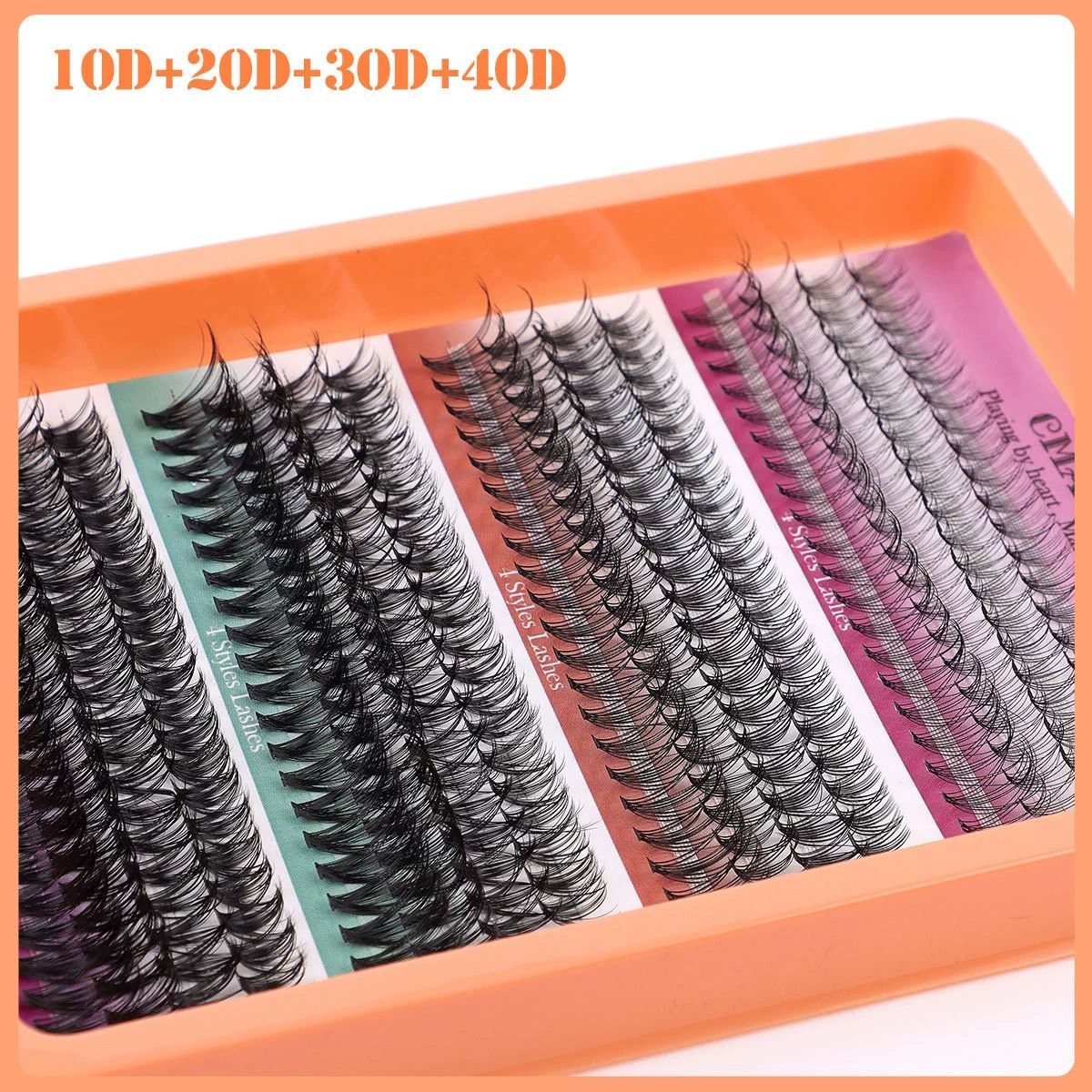Lash Extension Kit Manga Lash Clusters Kit Wispy Eyelash Clusters with Bottom Lashes Anime Individual Lashes 12-20mm 100D Volume Eyelash Extension Kit Bond, Seal and Tweezers
