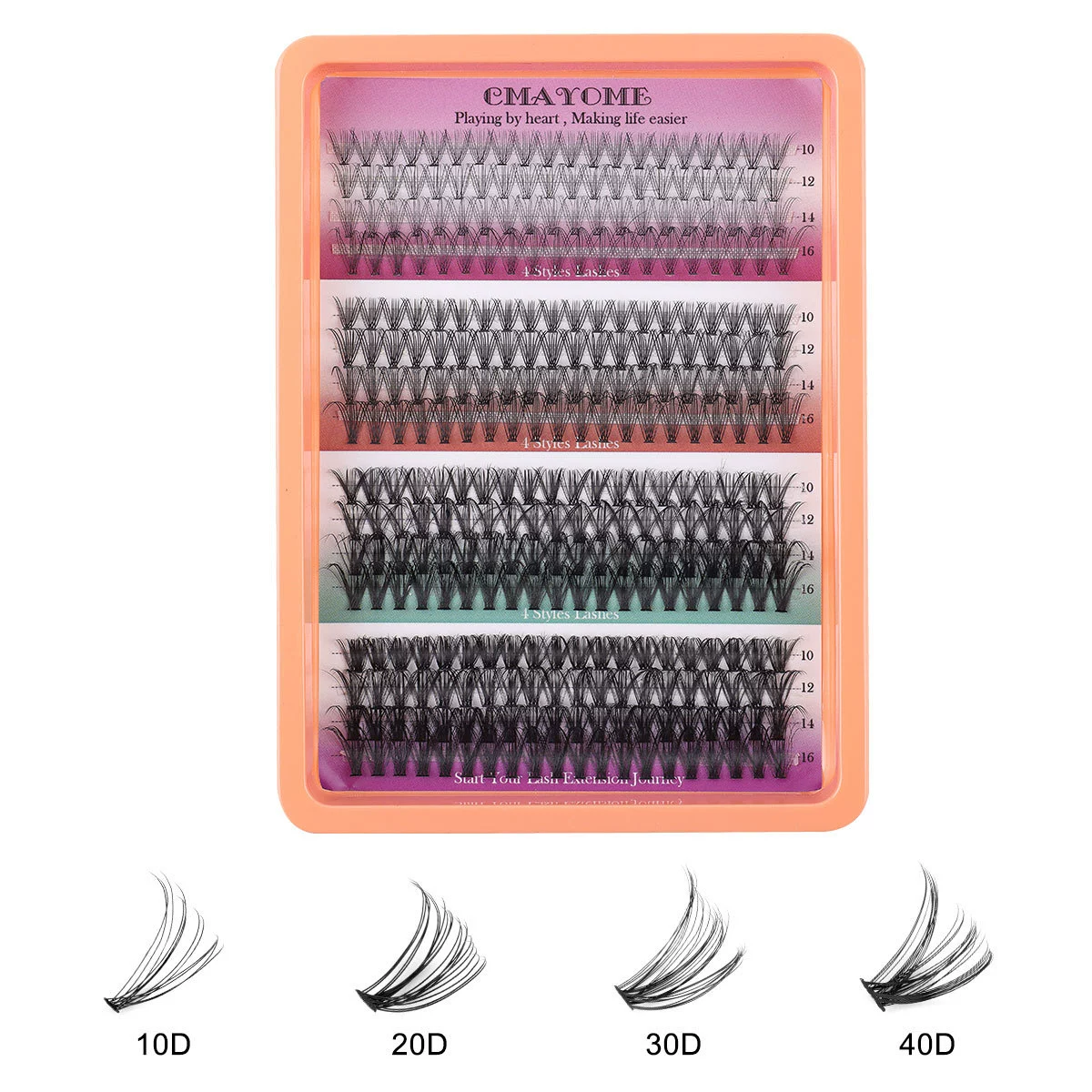 Lash Extension Kit Manga Lash Clusters Kit Wispy Eyelash Clusters with Bottom Lashes Anime Individual Lashes 12-20mm 100D Volume Eyelash Extension Kit Bond, Seal and Tweezers