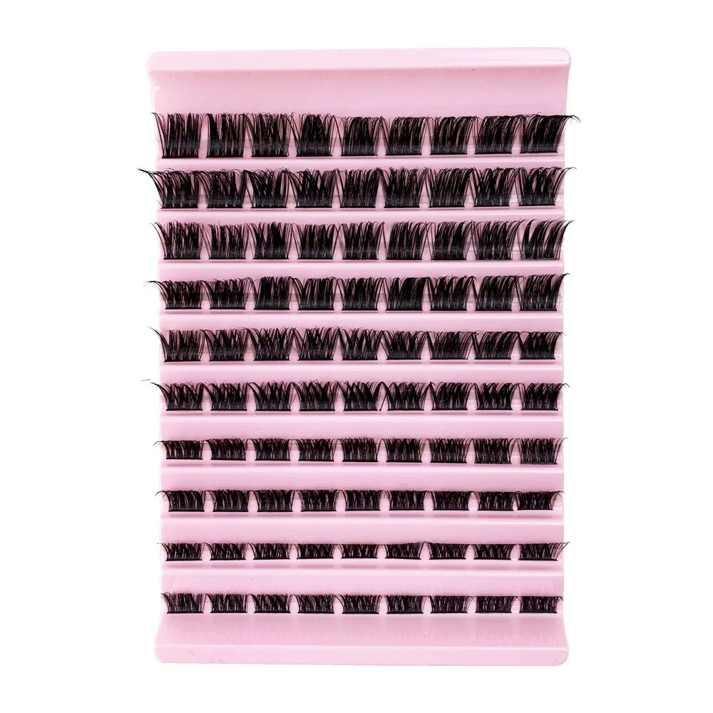 Natural Wispy Lash Clusters 9-14MM D Curl Eyelash Clusters,9mm 10mm 12mm 14mm False Eyelashes 90pcs Cluster Eyelash Extensions