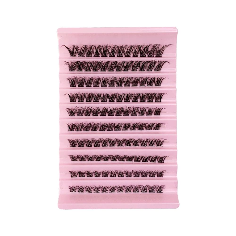 Natural Wispy Lash Clusters 9-14MM D Curl Eyelash Clusters,9mm 10mm 12mm 14mm False Eyelashes 90pcs Cluster Eyelash Extensions