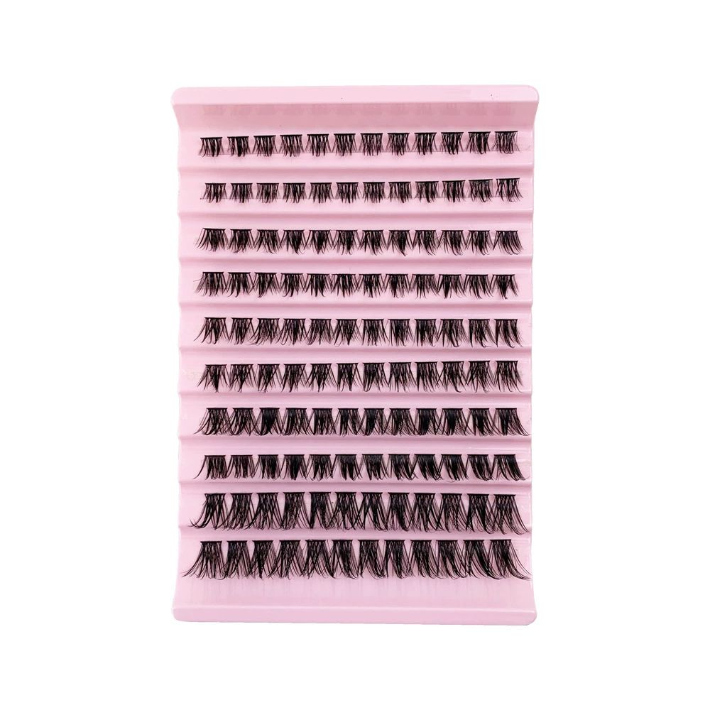 Natural Wispy Lash Clusters 9-14MM D Curl Eyelash Clusters,9mm 10mm 12mm 14mm False Eyelashes 90pcs Cluster Eyelash Extensions