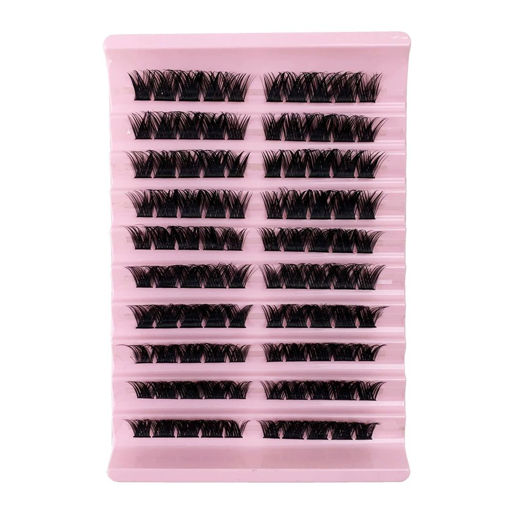 Natural Wispy Lash Clusters 9-14MM D Curl Eyelash Clusters,9mm 10mm 12mm 14mm False Eyelashes 90pcs Cluster Eyelash Extensions