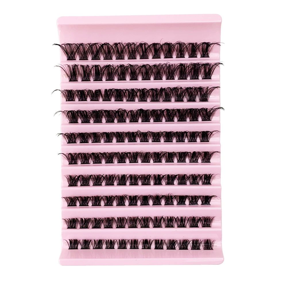 Natural Wispy Lash Clusters 9-14MM D Curl Eyelash Clusters,9mm 10mm 12mm 14mm False Eyelashes 90pcs Cluster Eyelash Extensions