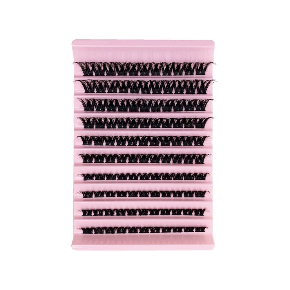 Natural Wispy Lash Clusters 9-14MM D Curl Eyelash Clusters,9mm 10mm 12mm 14mm False Eyelashes 90pcs Cluster Eyelash Extensions