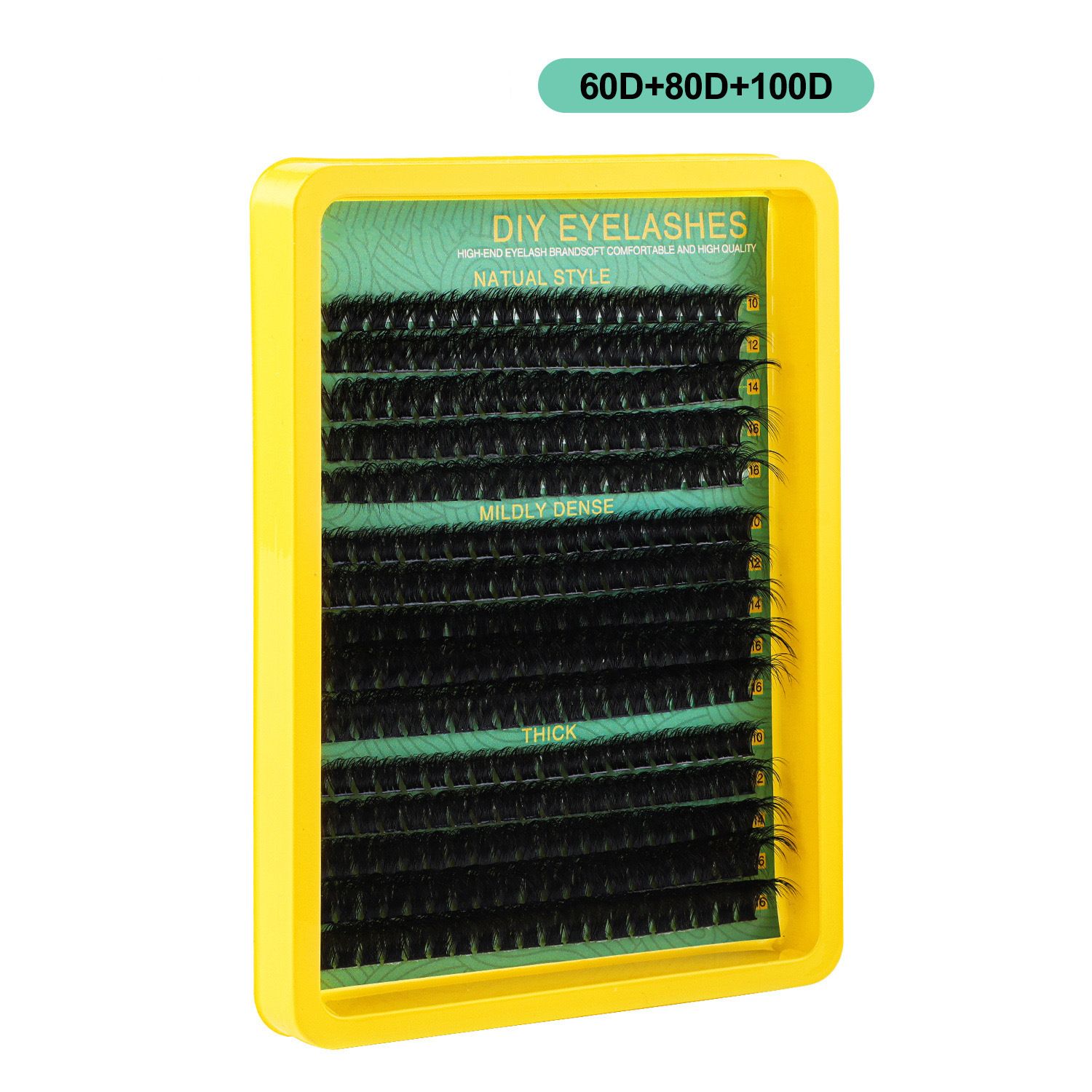 D Curl Lash Clusters Extensions 280 Pcs Individual Eye lash Clusters 100D Cluster Eyelash Lashes Wispy Clusters Lashes Makeup at Home - DIY Lash Extension Kit for Self Application (9-18MM) Mix