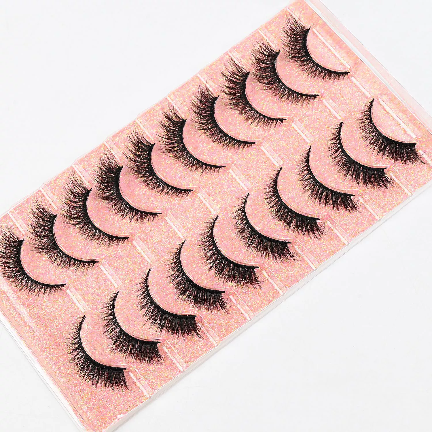 False Eyelashes 10 Pairs 3D Natural Wispy Lashes Cat Eye Lashes Mink Lashes Fluffy Thick And Soft Lashes