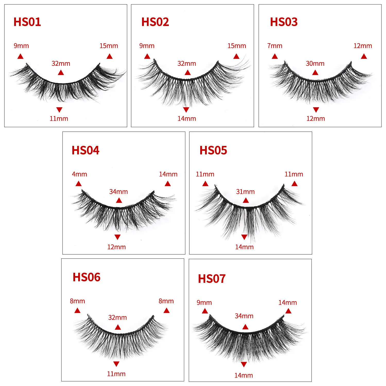 New 10 Pairs 3D Mink Lashes False Eyelashes Handmade Wispy Fluffy Long Lashes Natural Eye Makeup Tools Eye Lashes view 4
