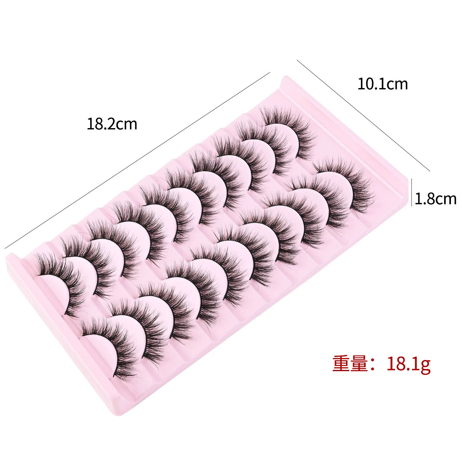 New 10 Pairs 3D Mink Lashes False Eyelashes Handmade Wispy Fluffy Long Lashes Natural Eye Makeup Tools Eye Lashes view 5