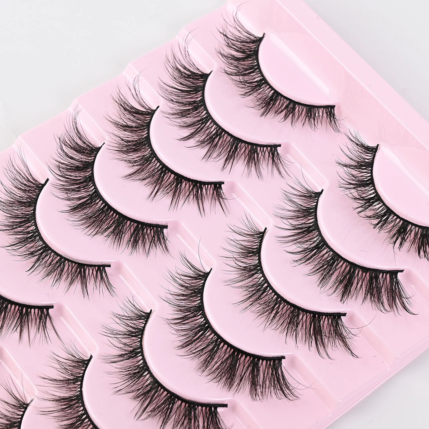 New 10 Pairs 3D Mink Lashes False Eyelashes Handmade Wispy Fluffy Long Lashes Natural Eye Makeup Tools Eye Lashes view 2