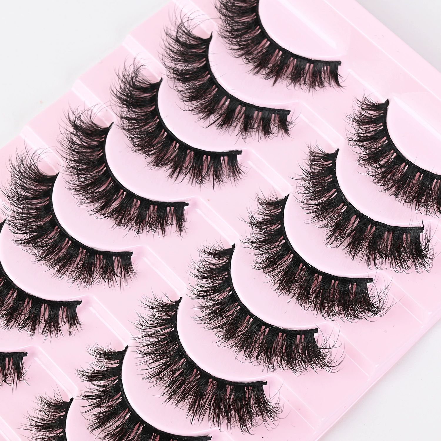 Natural Lashes Wispy Lashes Natural Look False Eyelashes Natural Flared Eyelashes False Eye Lashes Soft Fluffy Lashes  10 Pairs