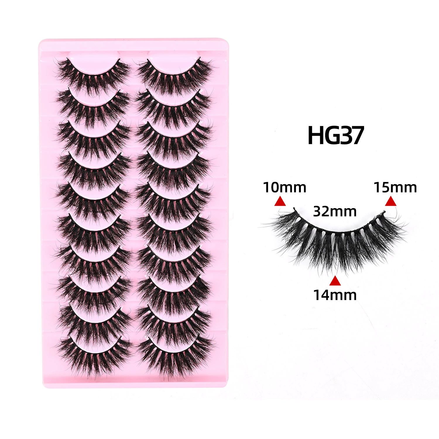 Natural Lashes Wispy Lashes Natural Look False Eyelashes Natural Flared Eyelashes False Eye Lashes Soft Fluffy Lashes  10 Pairs