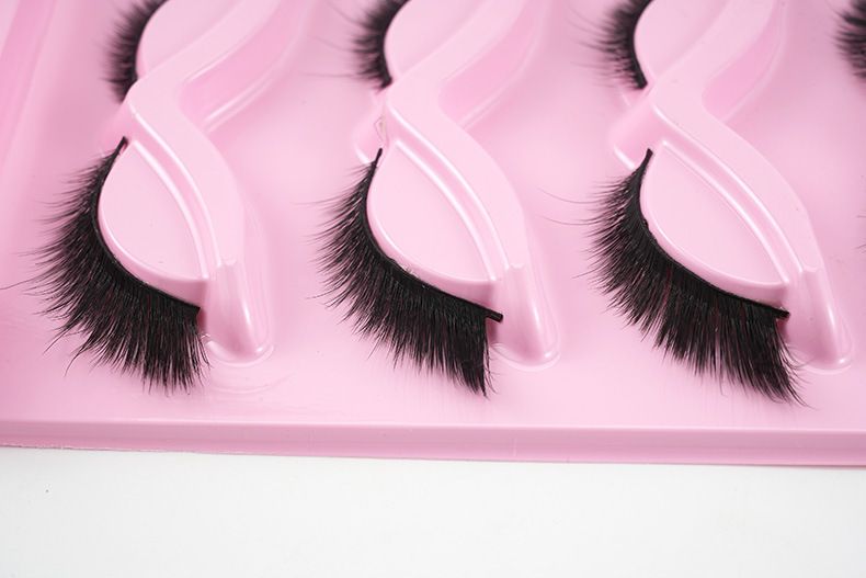 3D False Eyelashes Faux Mink Fake Lashes 10 Pairs Fluffy Flutter Cat Eye & Fox Eye Styles,18mmm DIY Long Wispy Strip Soft Band for Beauty Makeup, Natural Dramatic Look