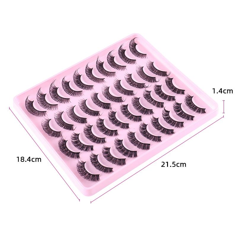 TNFVLONEINS False Eyelashes Natural Mink Lashes Fluffy Wispy Cat Eye Lashes Natural Look 5D Extension Faux Mink Eyelashes Pack 12-18MM Strip Fake Eyelashes 20 Pairs 3 Styles