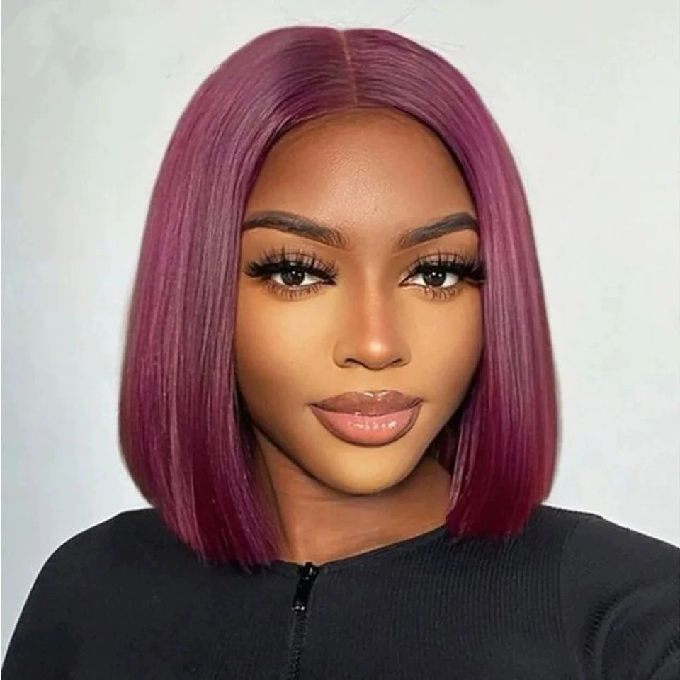 Glueless Short Bob Wig Human Hair, Upgraded 2x6 HD Lace Closure Wig 100% Virgin Vietnamese Hair, No Chemical Process Odor-Free, Pre Plucked Pre Cut Wear n' Go Wig Pre Bleached Knots Natural Black