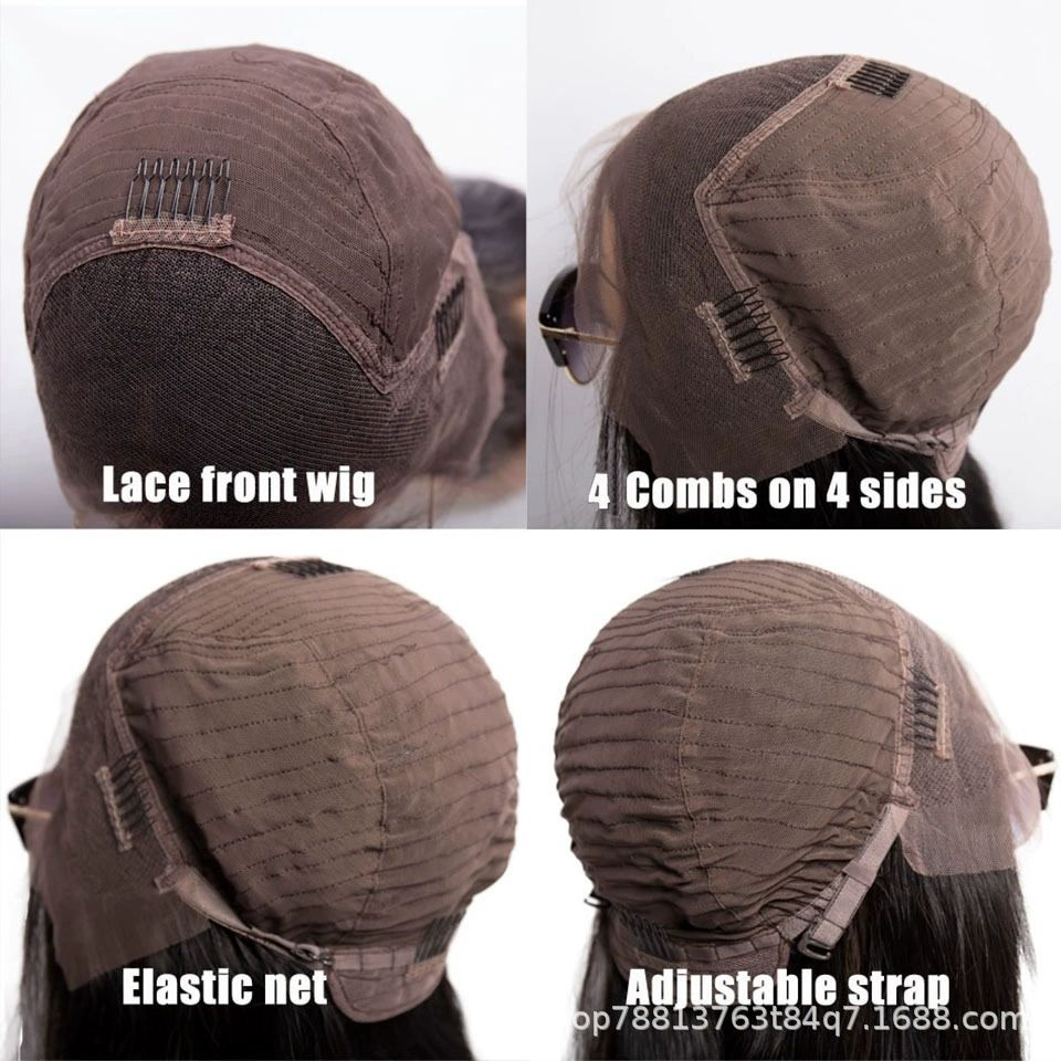 Hd Transparent Wear and Go Glueless P4/27 Highlight Bob Wig Human Hair 13X4 Frontal Lace Wig Ombre Brown Honey Blonde Highlight Blunt Cut Bob Wig Human Hair Lace Front Pre Plucked Wigs For Black Women