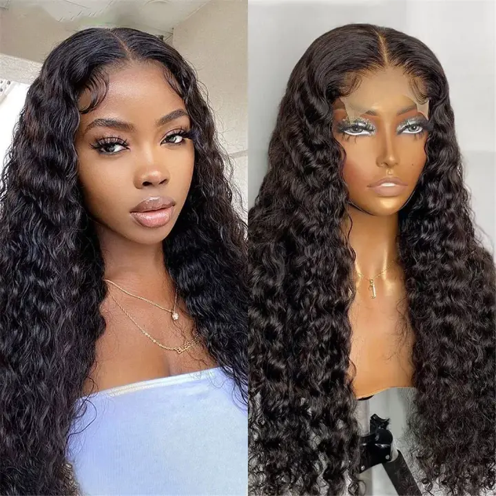 200% Density HD 4*4 Lace  Front Wigs Human Hair Loose Wave 100% Real Human Hair 15A Lace Space Loose Deep Wave Frontal Wig, No Synthetic Blend No Tangle No Shedding Triple Lifespan 3X